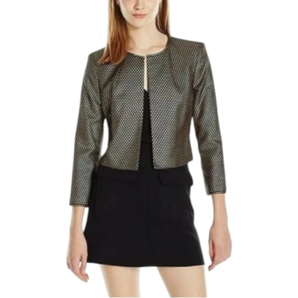 NWT Nine West Metallic Dot Blazer Jacket Size 6 - Picture 6 of 6